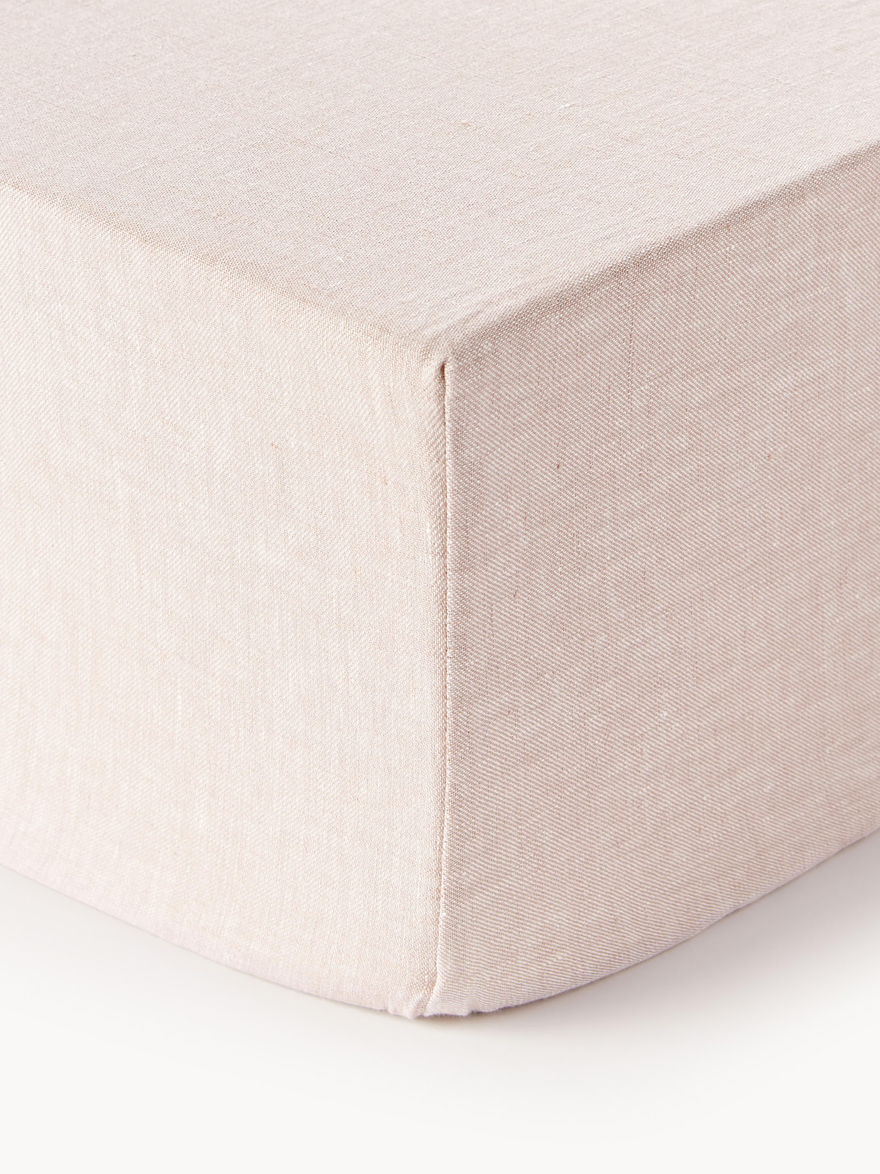 Boxspring-Spannbettlaken Linna, Leinen
