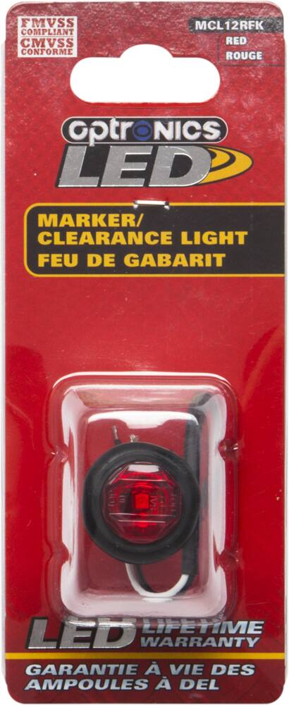 Optronics LED Penny Side Clearance/Marker Light, Red