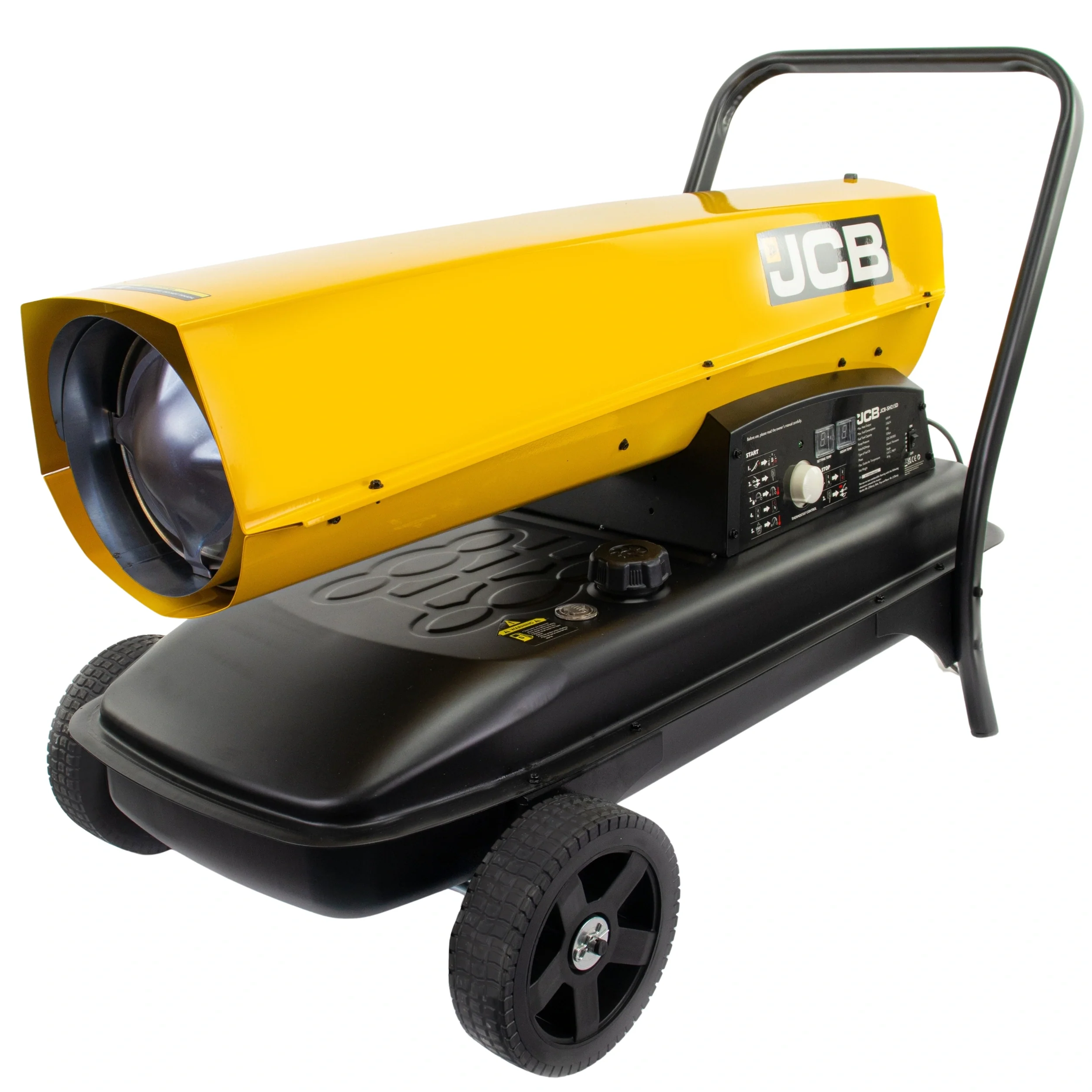 Nagrzewnica Olejowa JCB Tools 63 KW Z Termostatem I Wyświetlaczem Elektronicznym