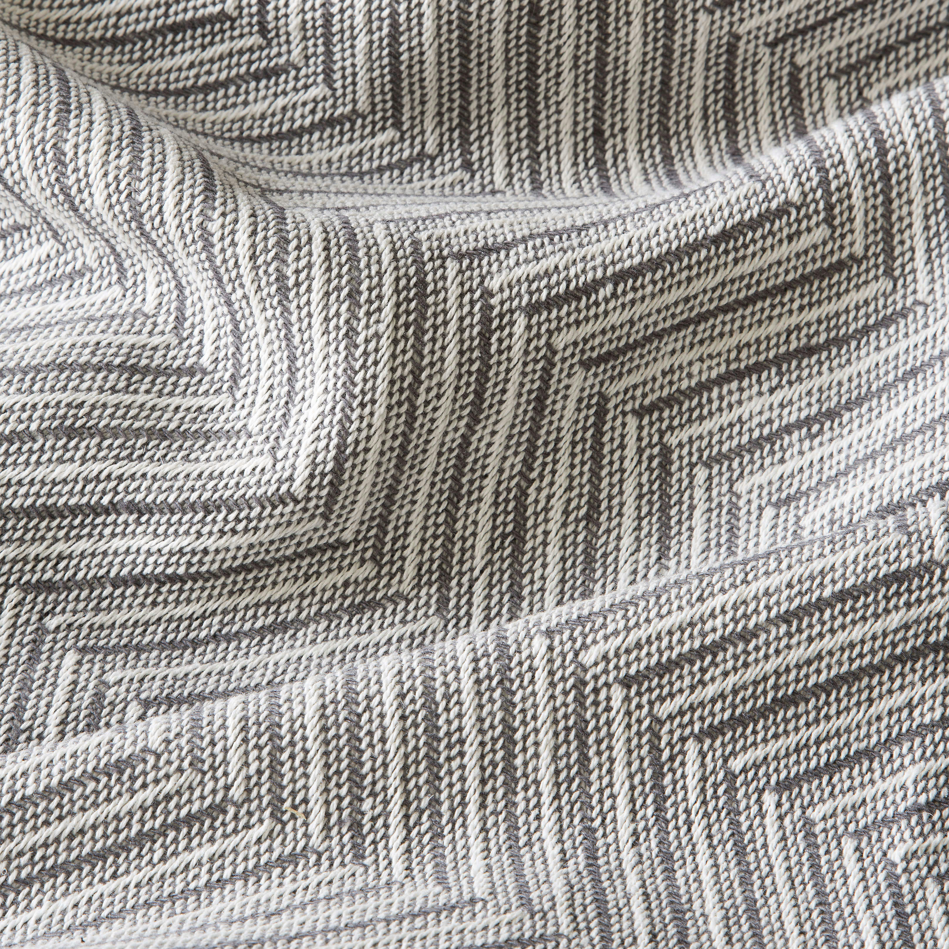 BETTY - Plaid en coton noir et blanc motifs graphiques 250x260