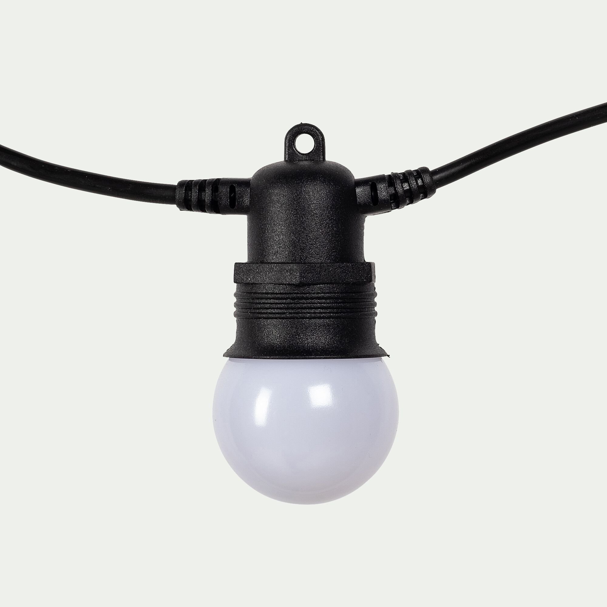 GUINGUETTE - Guirlande solaire d'extérieur à 10 LED blanc L4,5m