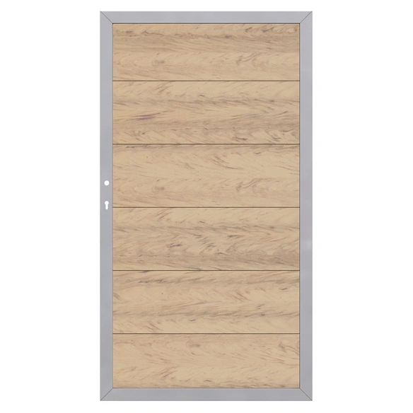 Tor »Design WPC Alu«, BxH: 98 x 180 cm, Holz-Polymer-Werkstoffe (WPC)