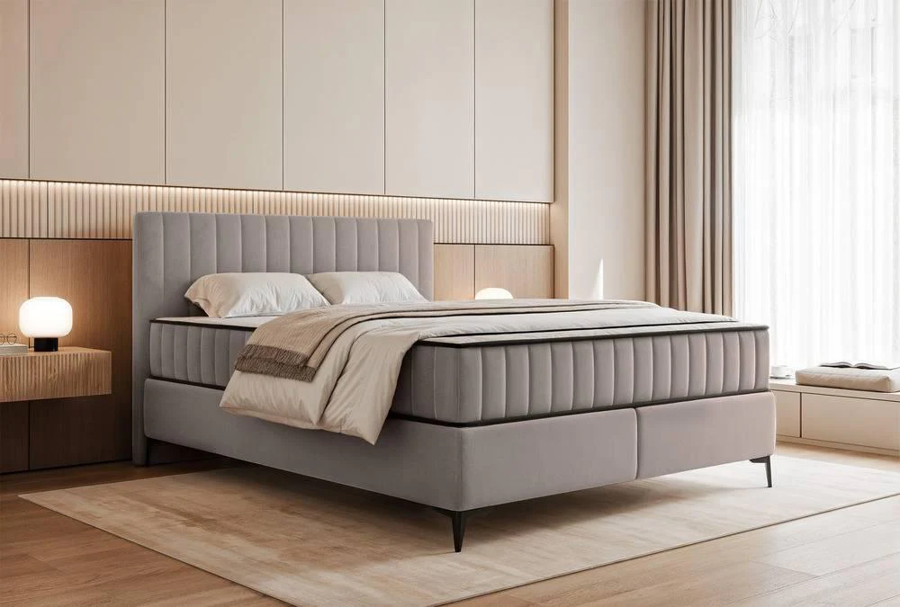 Boxspring Simone 180x200 cm fluweel met opbergruimte
