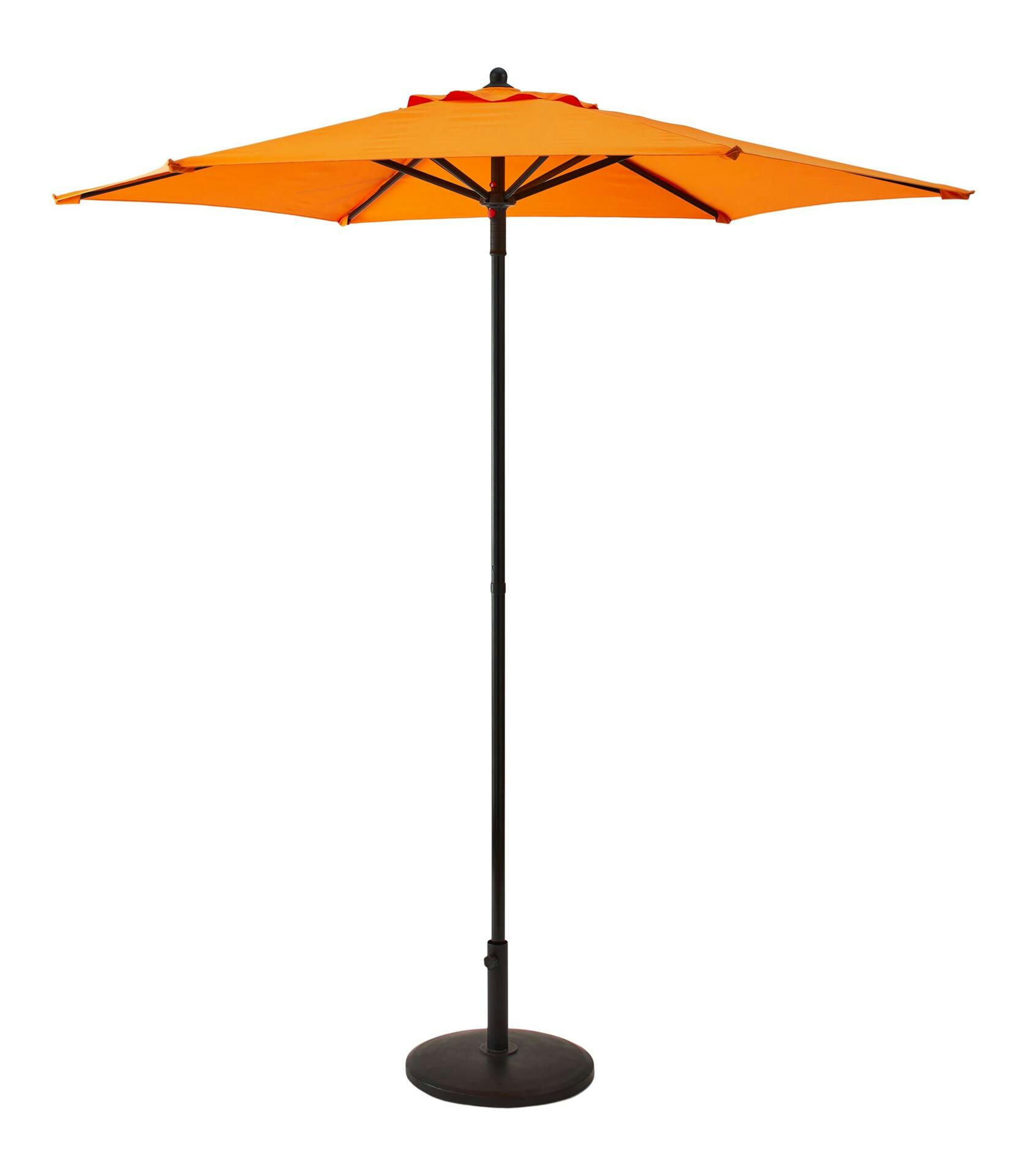 For Living Fabric Patio/Outdoor  Umbrella, Orange, 7-ft