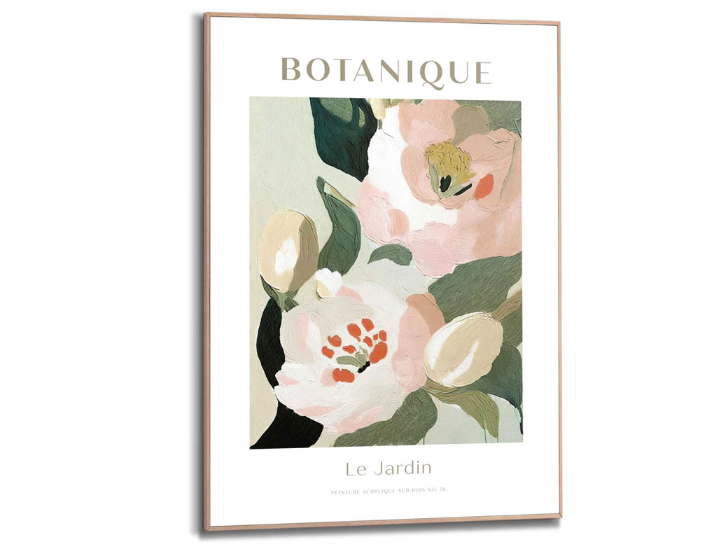 Bild Slim Frame Wood Botanique