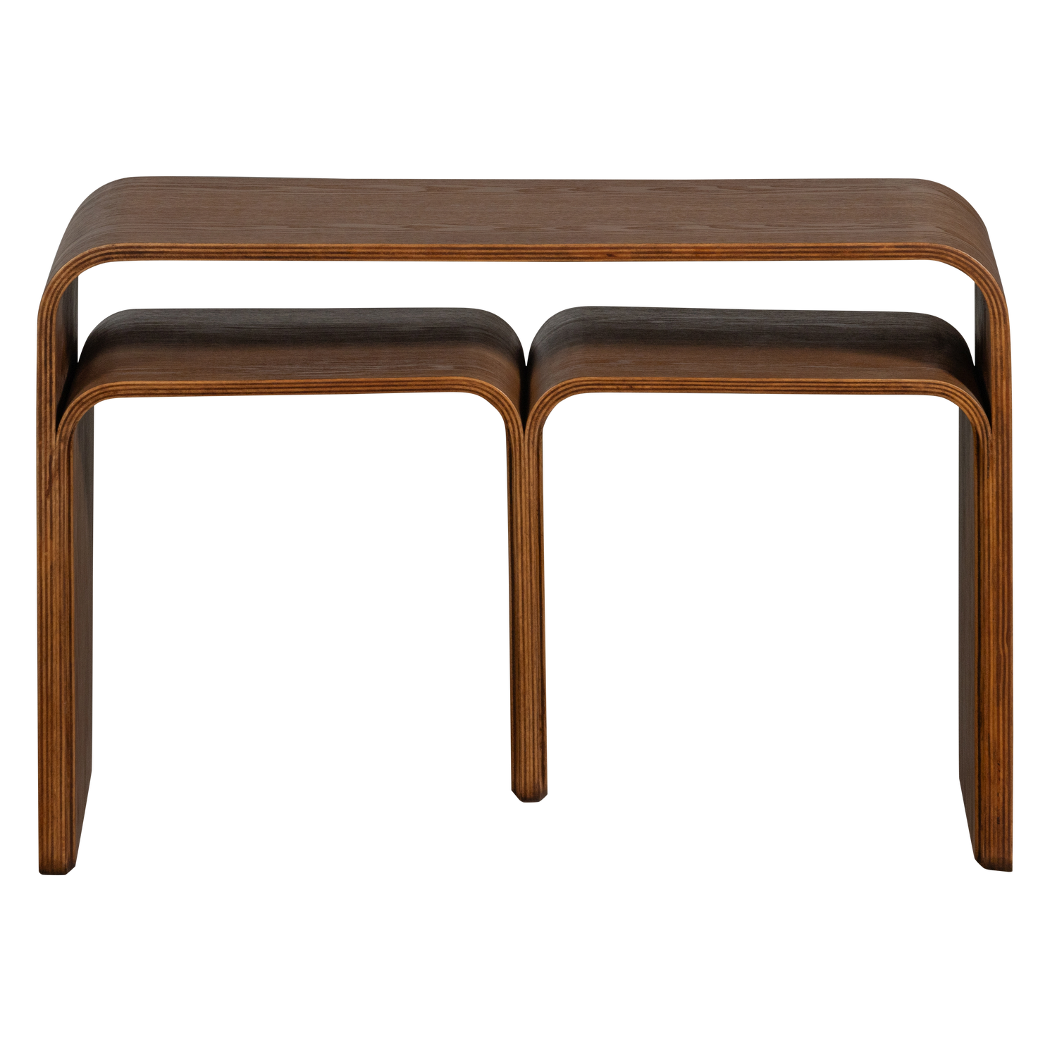 WOOOD multifunctionele bijzettafel Frey - Hout - Walnoot - 40x60x32