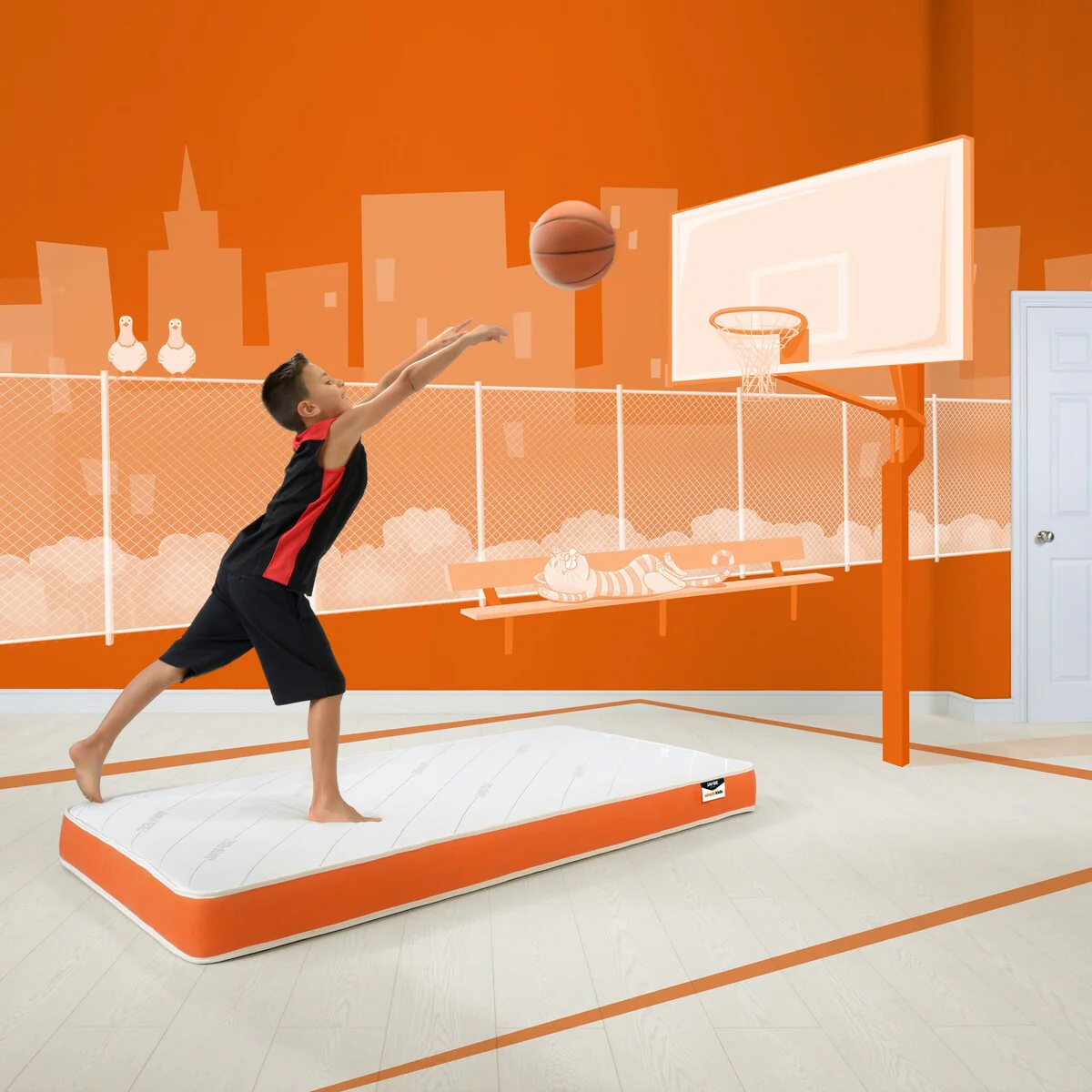 Jay-Be Simply Kids Foam Free Children's Sprung Mattress, Bed in a Box Single Twin