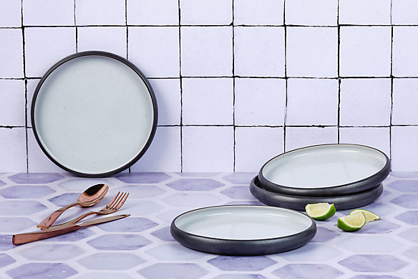 Assiette GOURMET 21,5cm - 4 pièces - Onyx