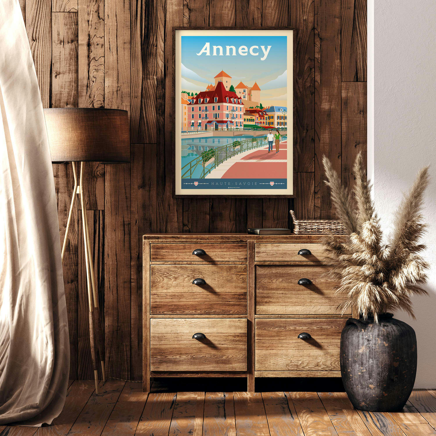 - Affiche Annecy Château  30x40 cm