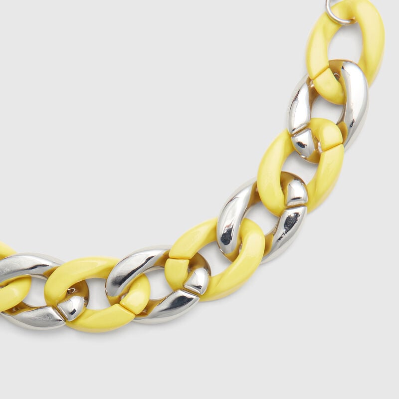 Gold and yellow chain bracelet