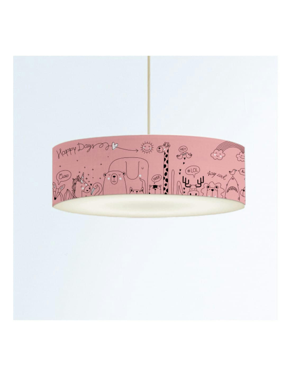ENFANT - Suspension Enfant Happydays Rose doux D: 50 x H: 25