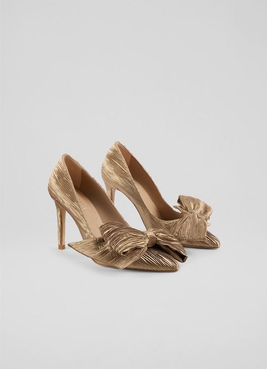 Vivi Gold Oversized Bow Courts