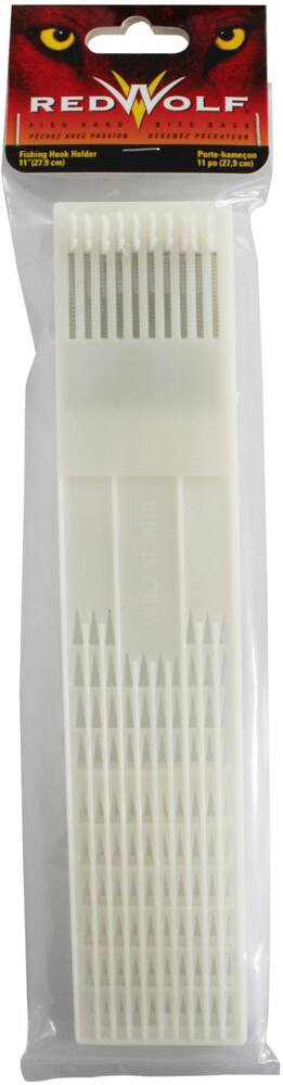 Red Wolf Fishing Hook Holder, Crème, 11-in