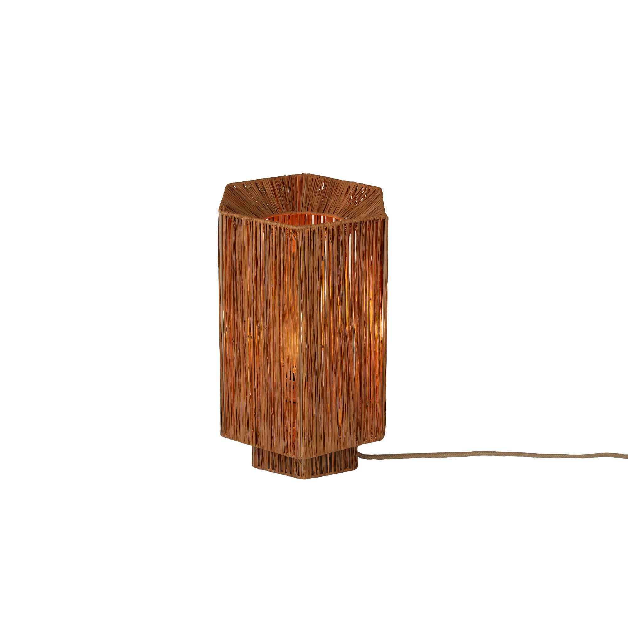 GOOD&MOJO tafellamp Panama - bruin - 36x24x36cm