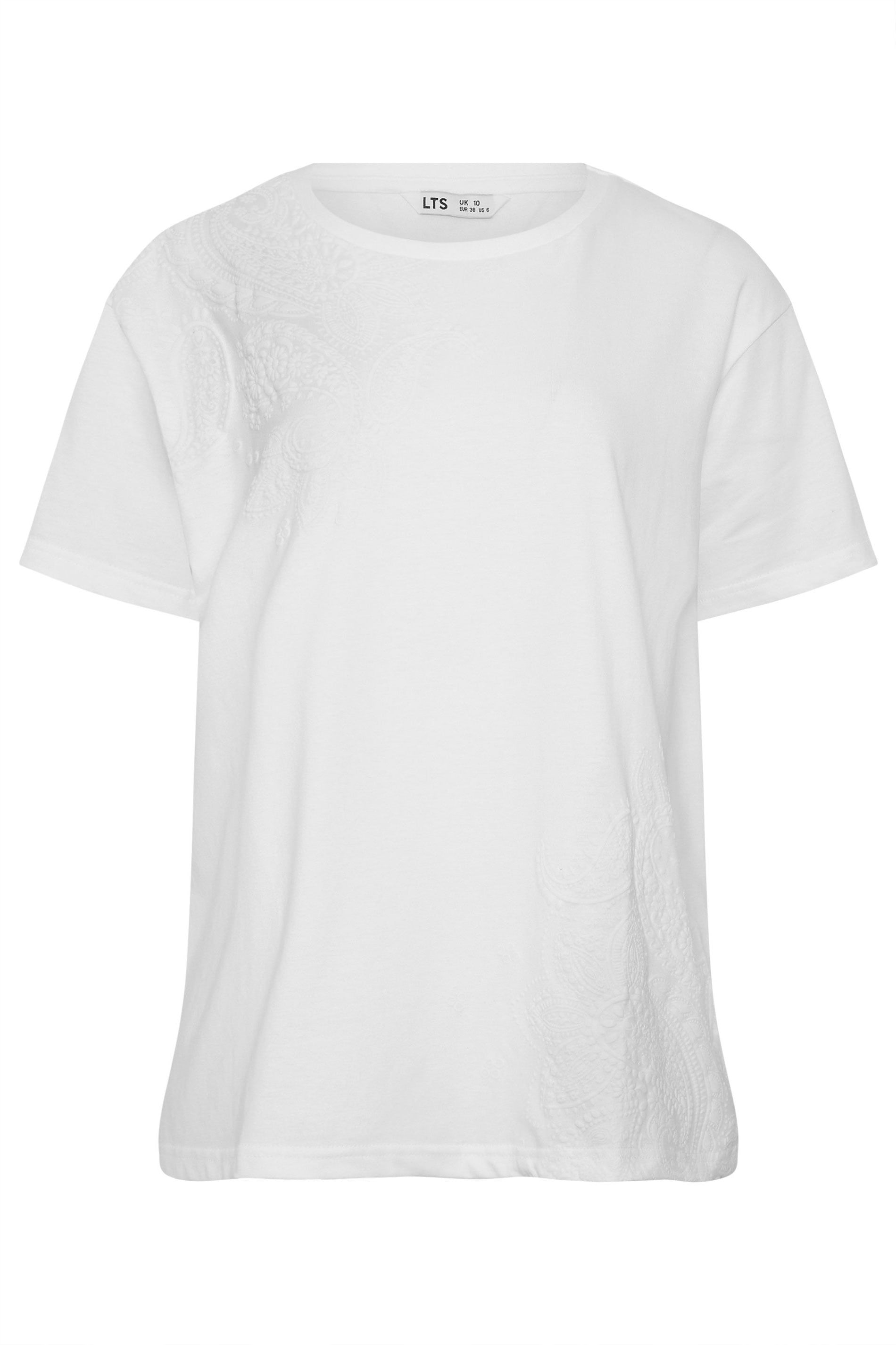 Long Tall Sally Tall Paisley Cotton T-Shirt