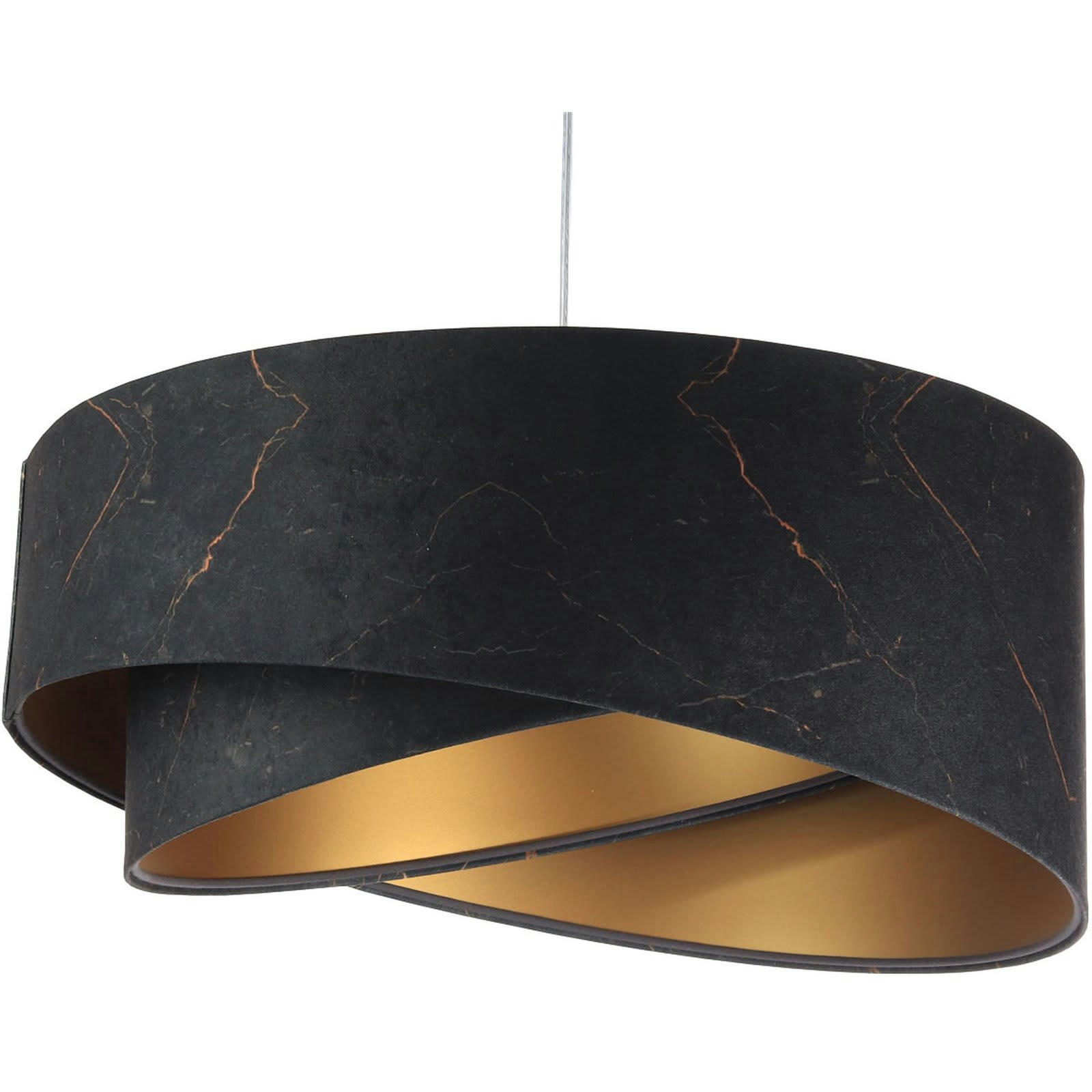 ASYMETRIC - Suspension Tissu Gris 50x50x25 cm