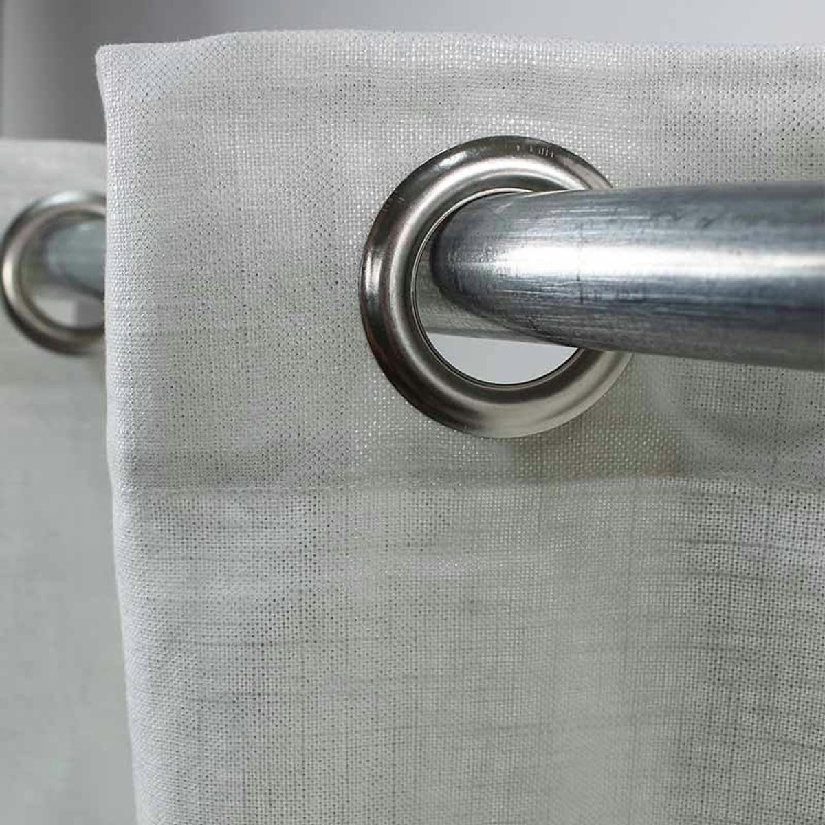 COMETE - Rideau à reflets irisés blanc 140x250