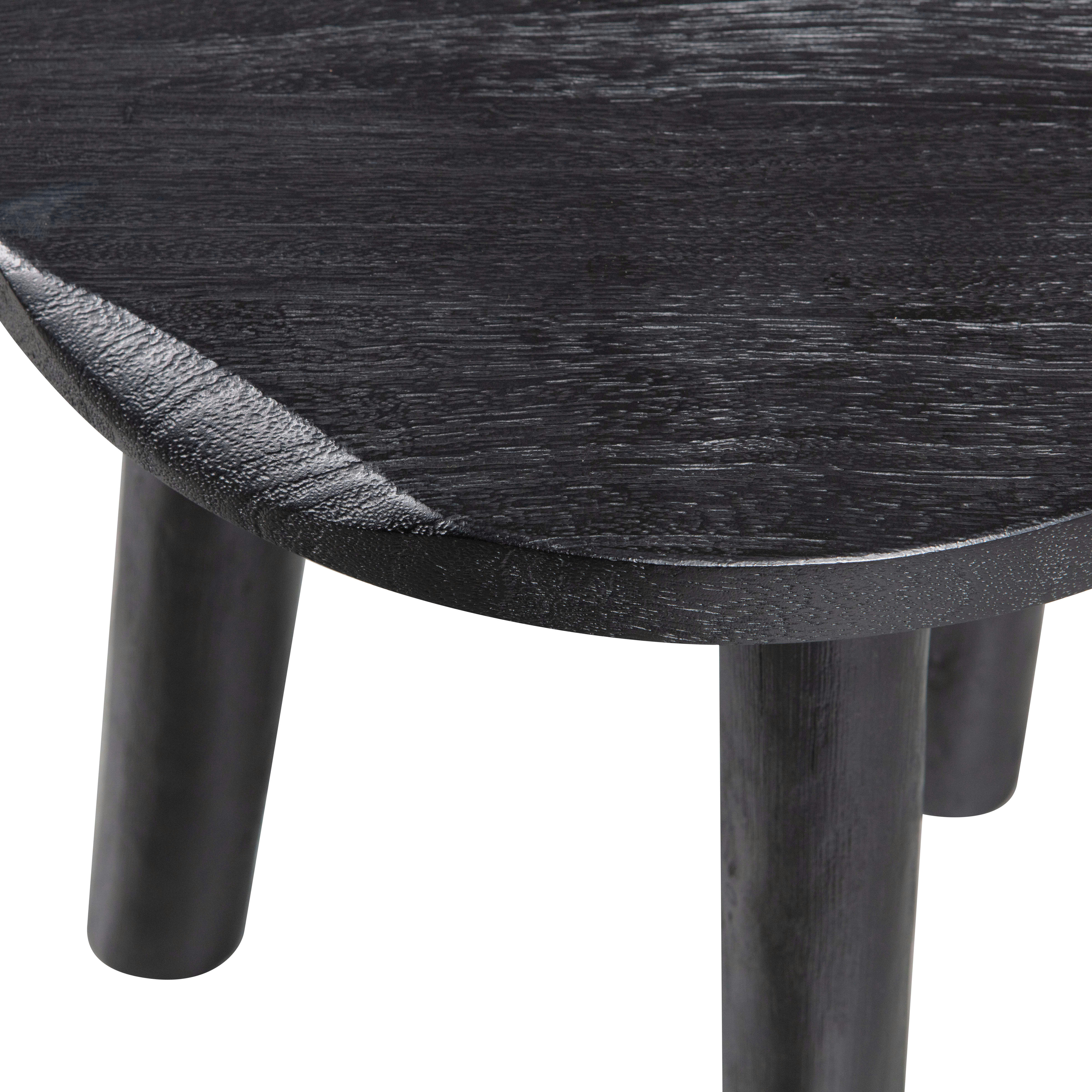 WOOOD - Tabouret en bois noir