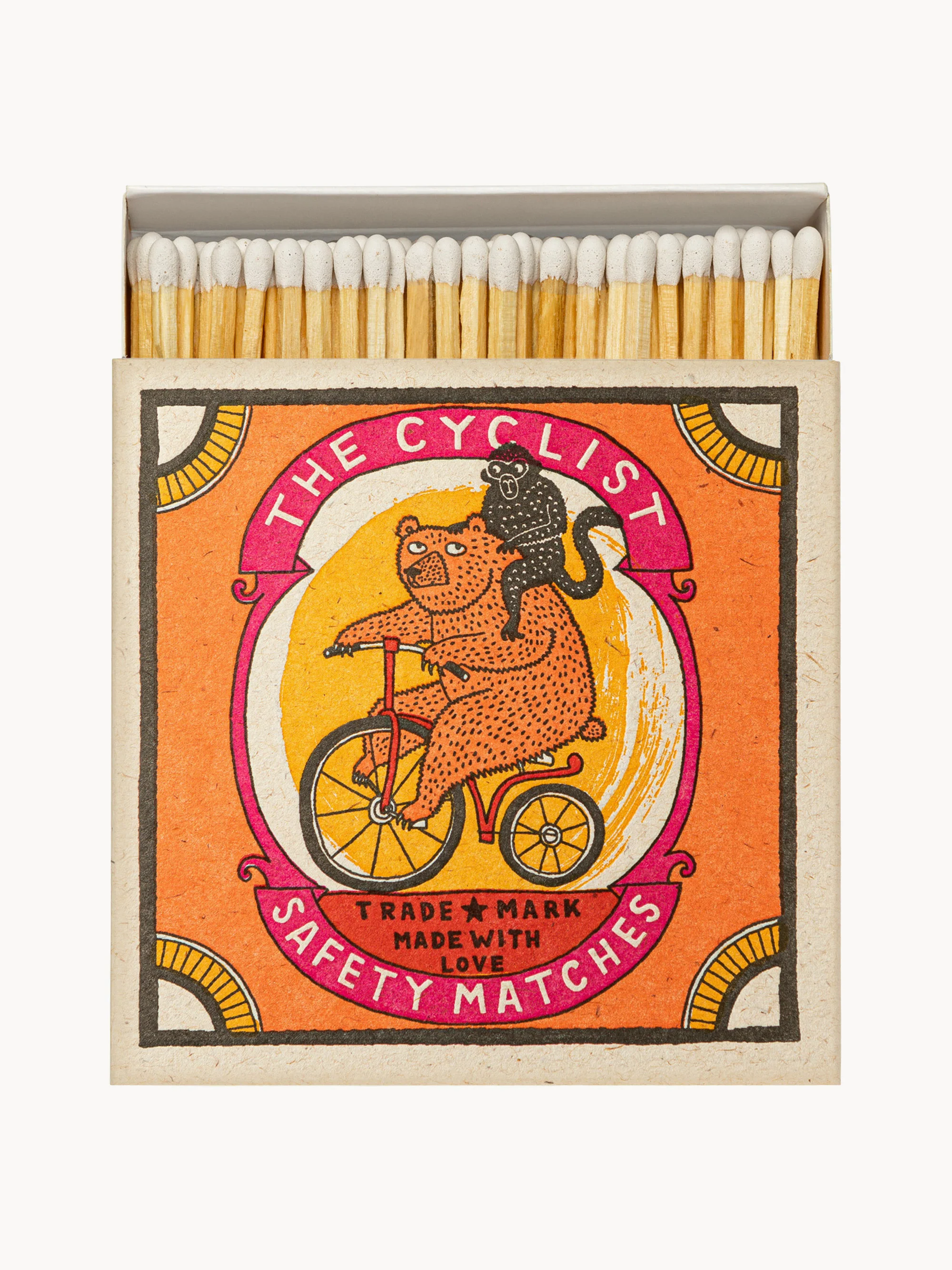 Design Streichholzschachtel The Cyclist