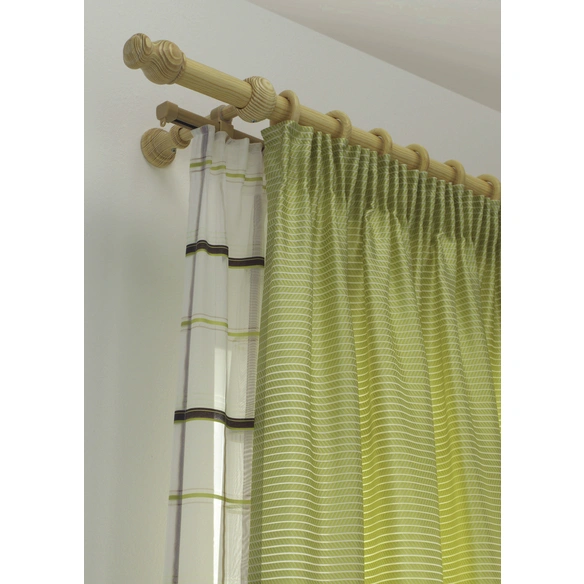 Halter mit Endkappen, Kunststoff, beige