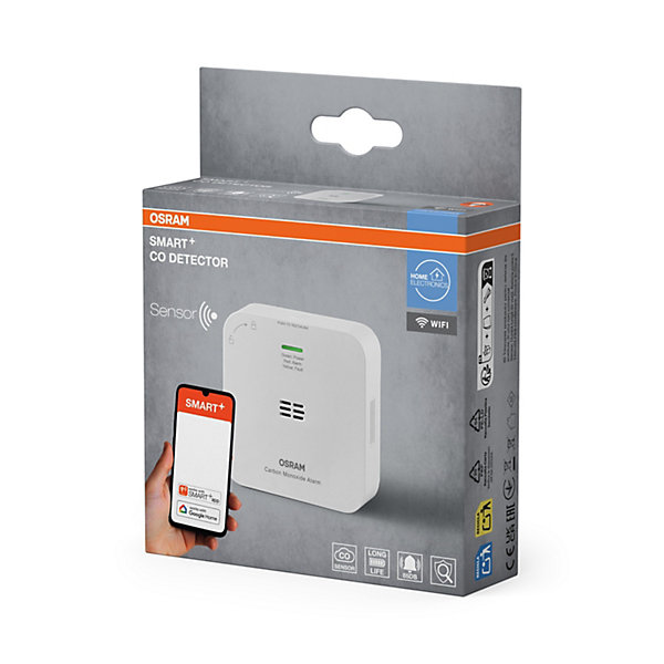 OSRAM SMART  WIFI détecteur de monoxyde de carbone blanc