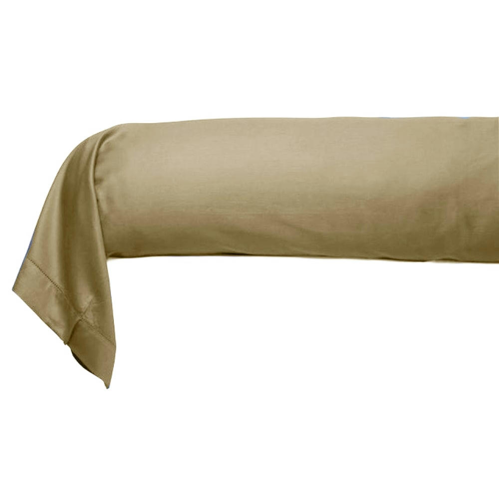 GAMME UNIS SATIN - Taie de traversin satin de coton 86*185 cm  beige