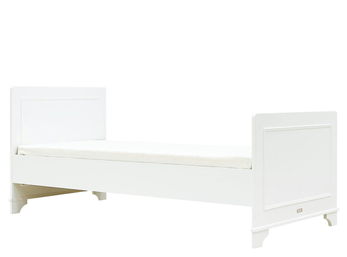 CHARLOTTE - Lit 90x200 en MDF blanc