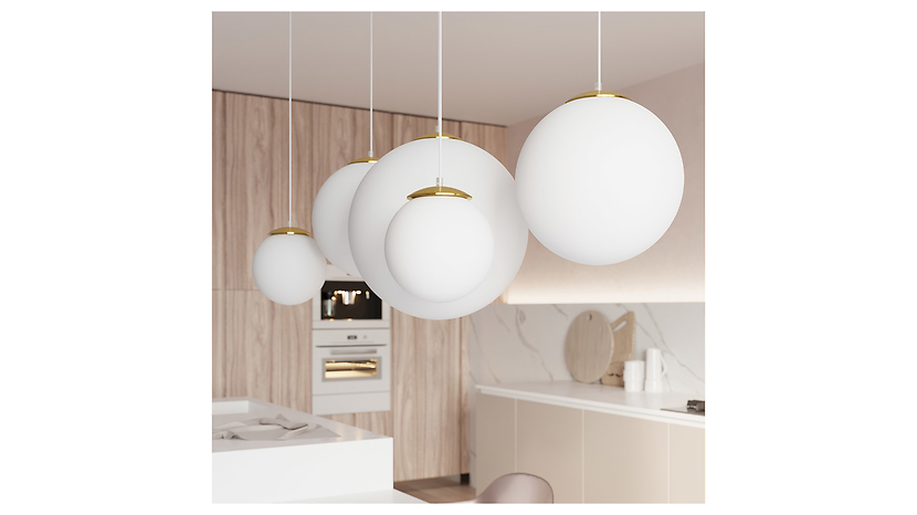 Lampa wisząca Ugo stalowa złota