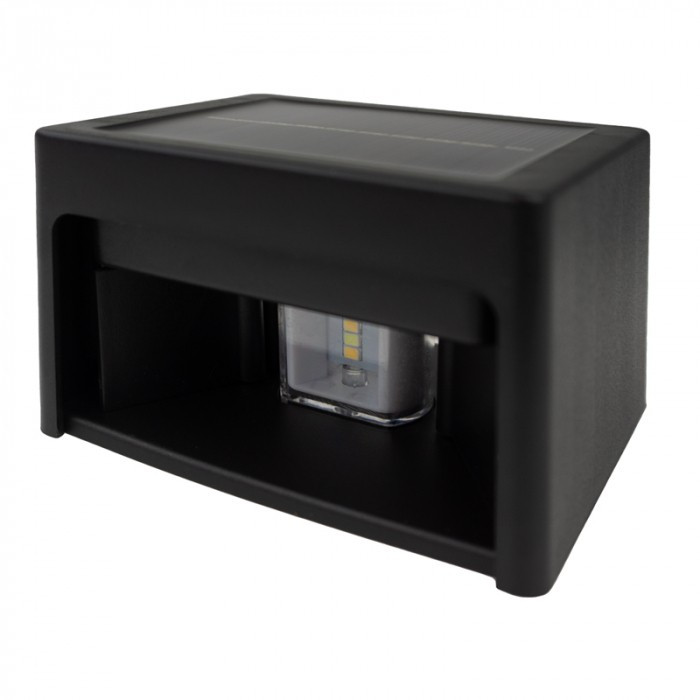 Kinkiet solarny czarna LED 0.5W 3500-6500K 20lm Ecolight
