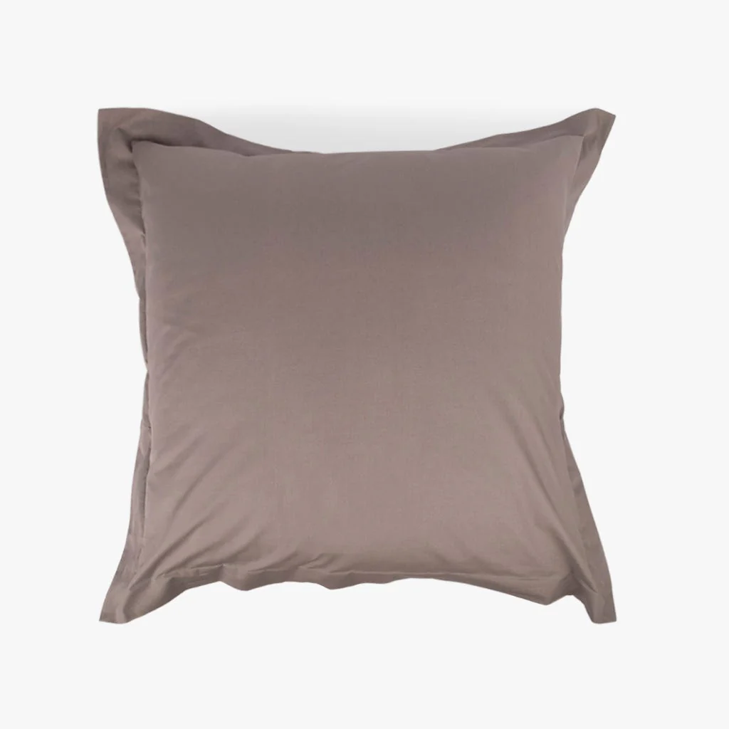 Fronha Almofada de Dormir Algodão Percal Cinza 65x65+5 SAMOA