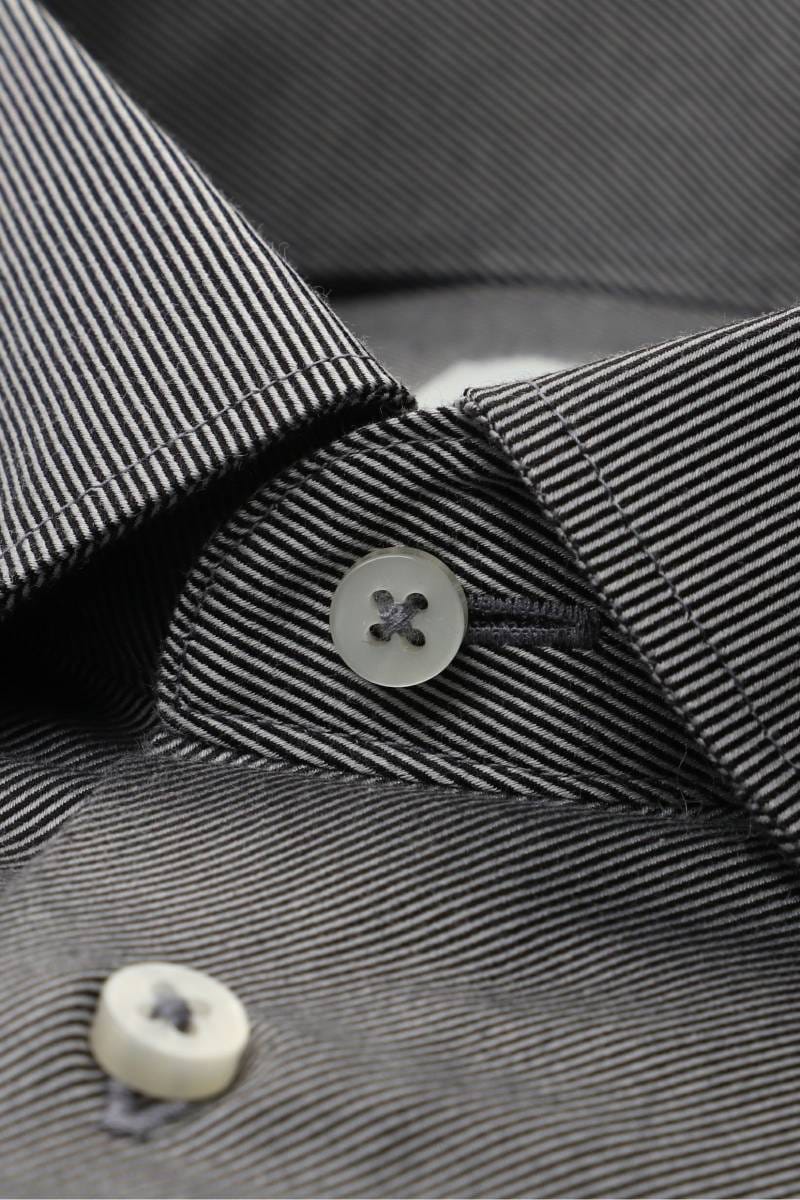 ETERNA 1863 Modern Fit Hemd grau, Strukturiert