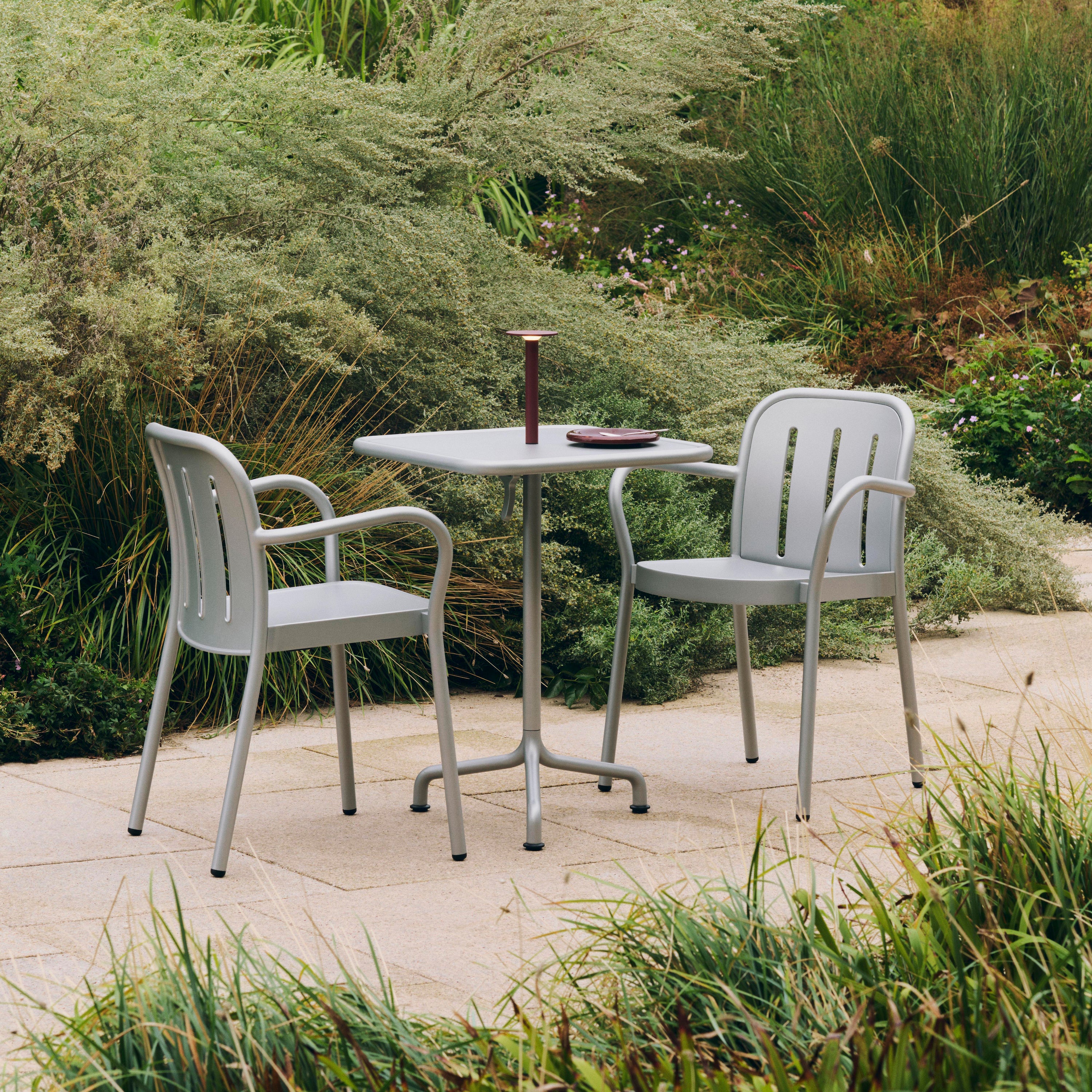 HAY Deville Tuinstoel met Armleuning - Silver Grey