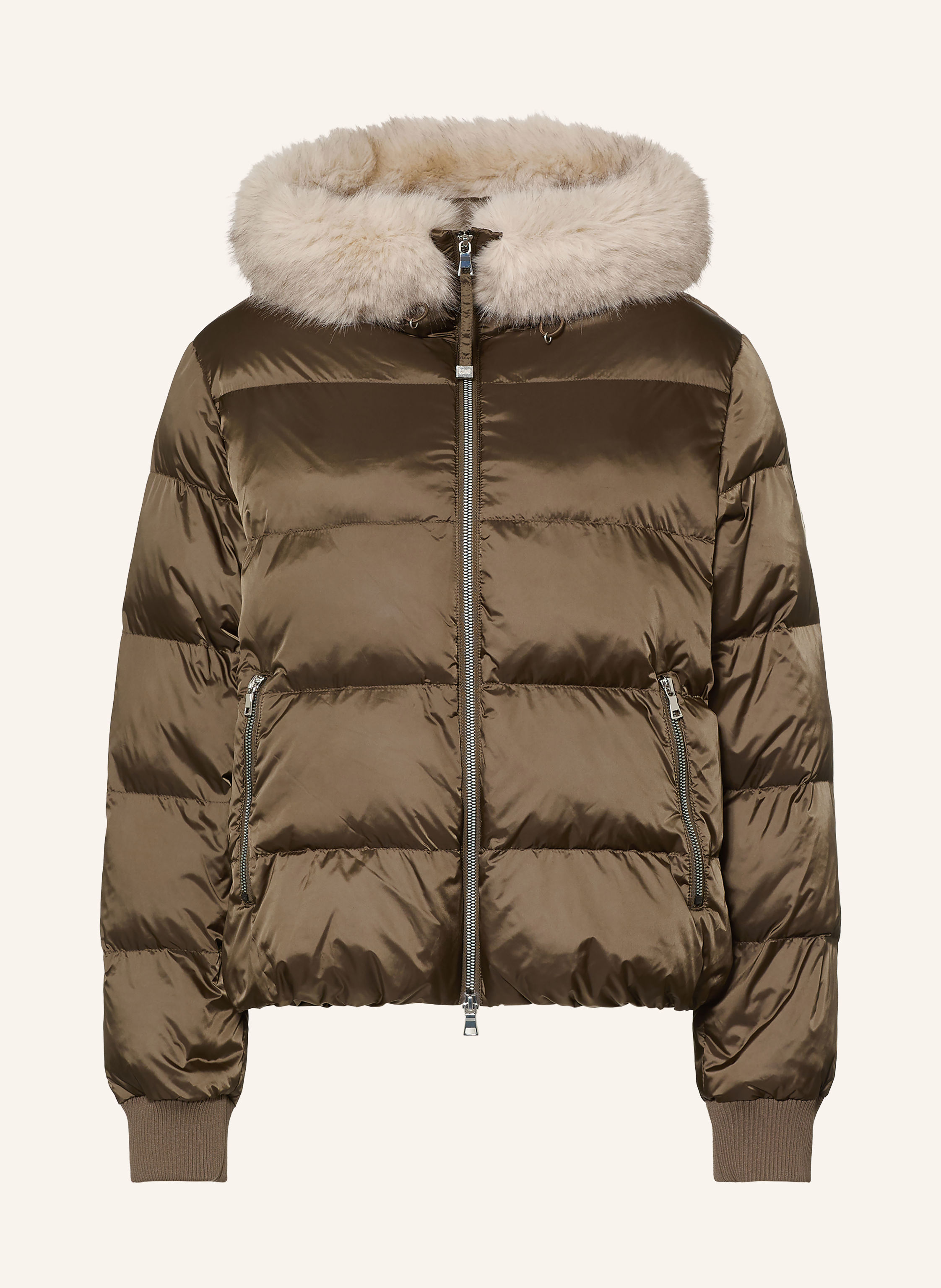 No.1 Como Steppjacke mit Kunstfell
