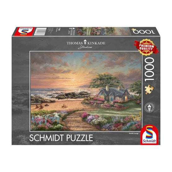 Schmidt Thomas Kinkade Seaside Cottage Jigsaw Puzzle 1000 Pieces