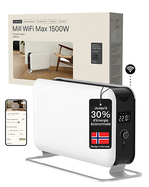 Convecteur mobile Mill MAX WIFI 3 blanc 1500W