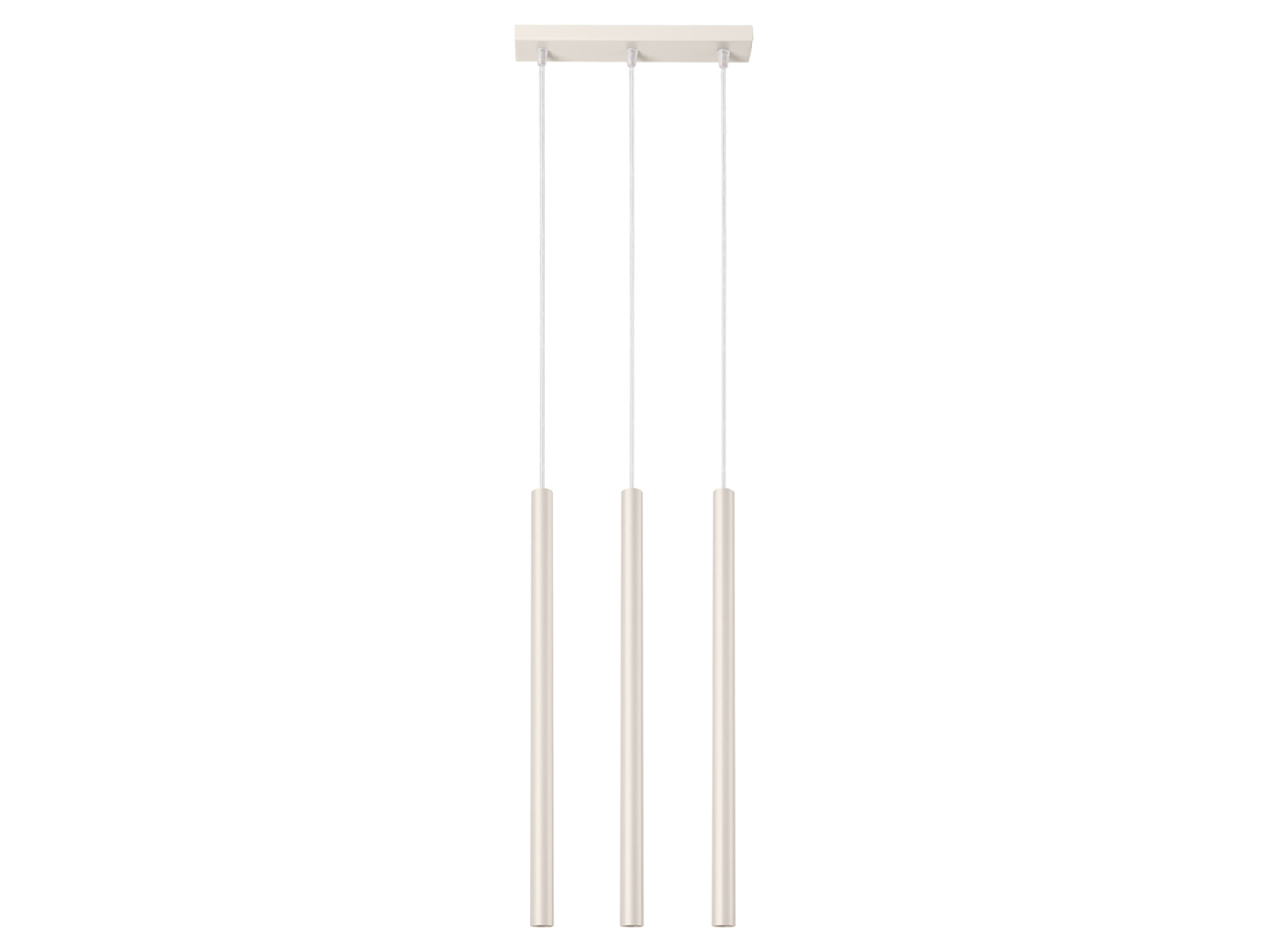 Lampa wisząca Pastelo 3-punktowa stalowa 94 cm beżowa