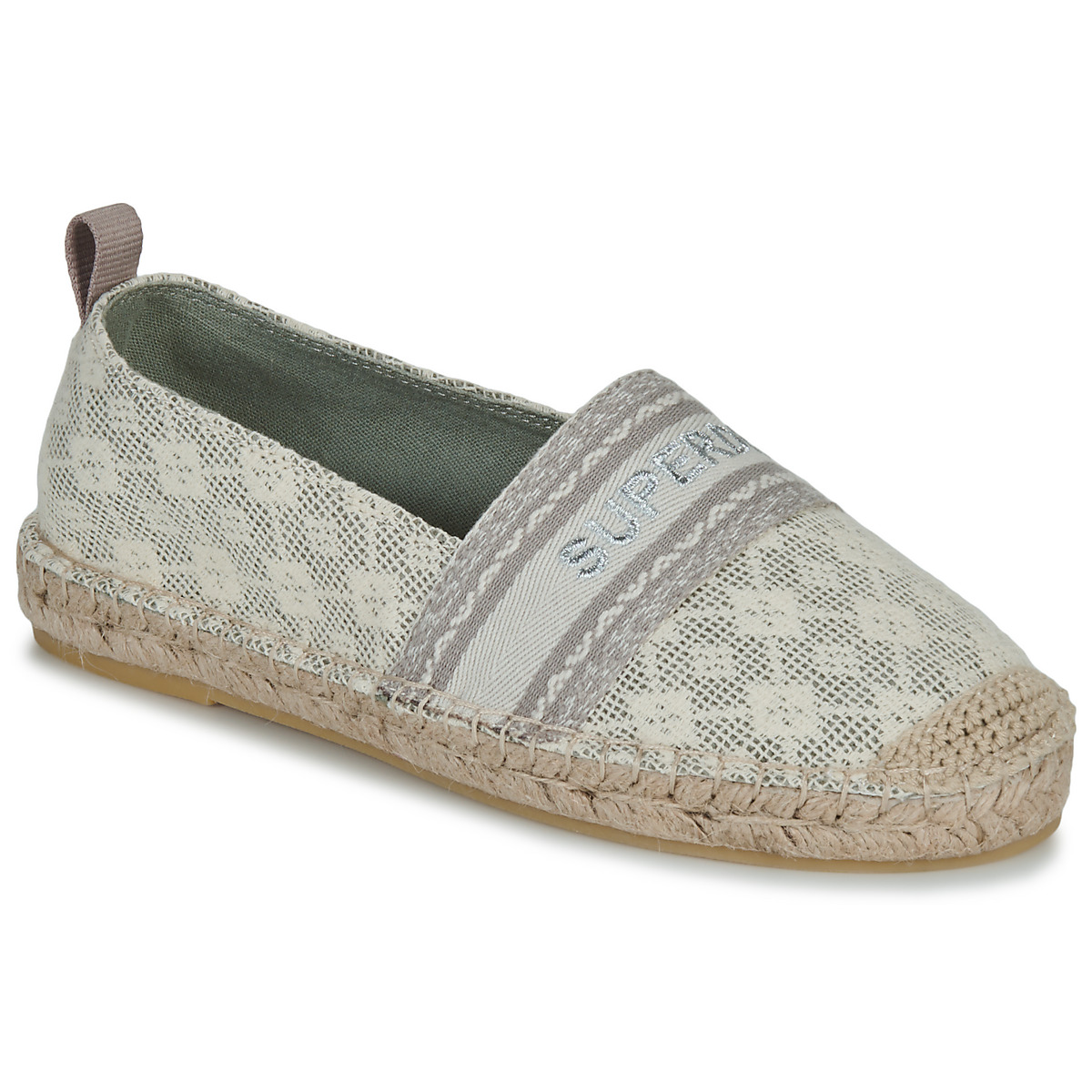 Superdry - Canvas Espadrille Overlay Shoe - Beige