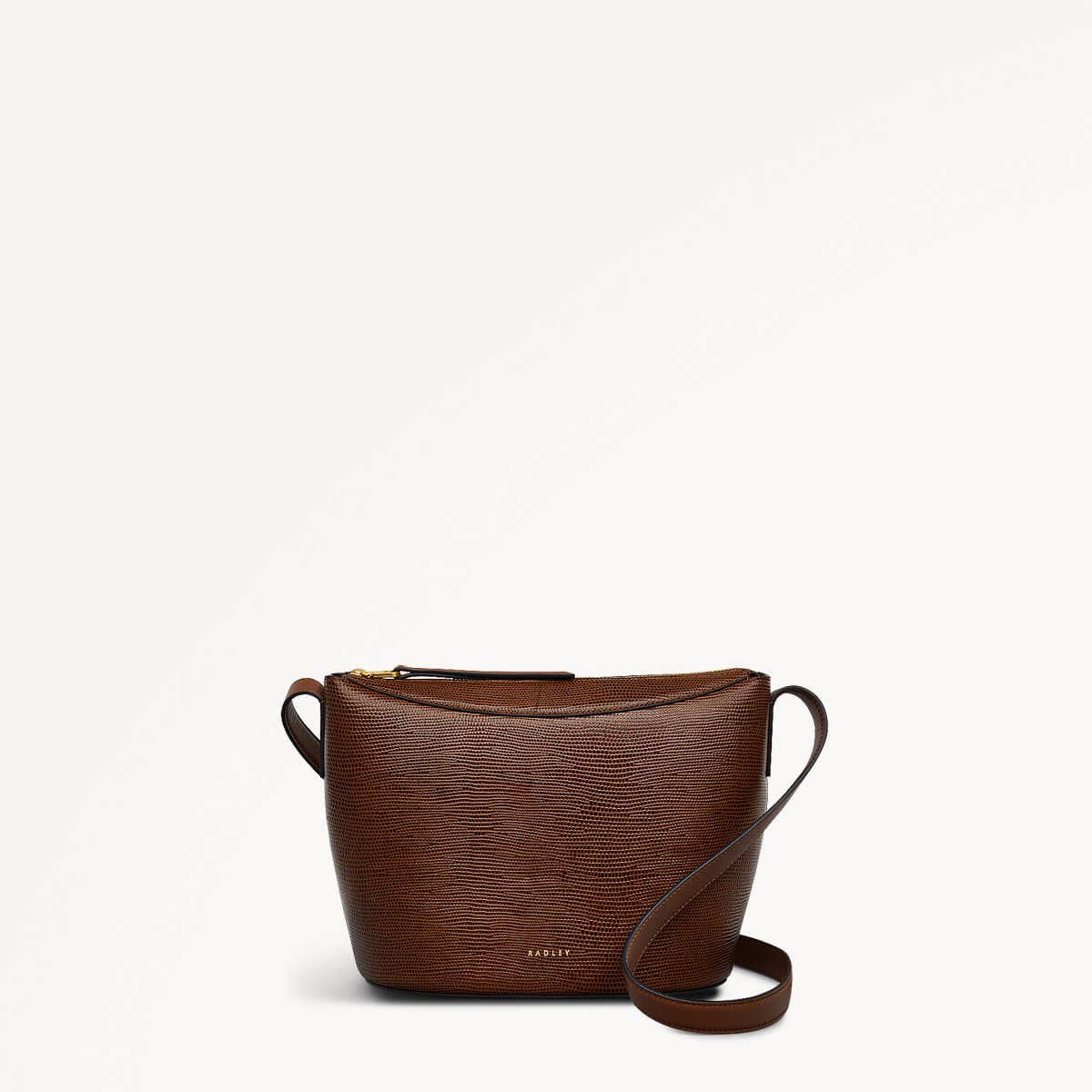 The Kensal - Faux Lizard Small Ziptop Cross Body Bag - RHD16302