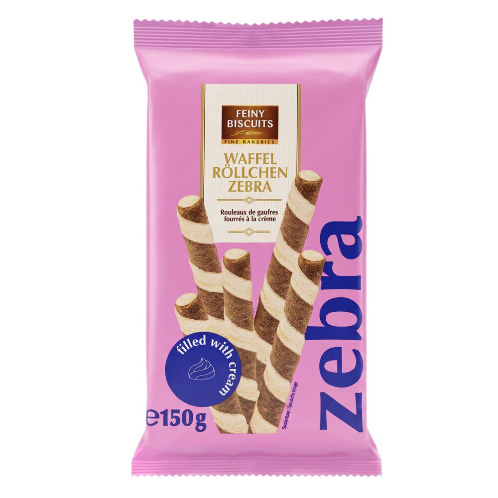 Gaufrettes roulées fourrés crème lait 150gr