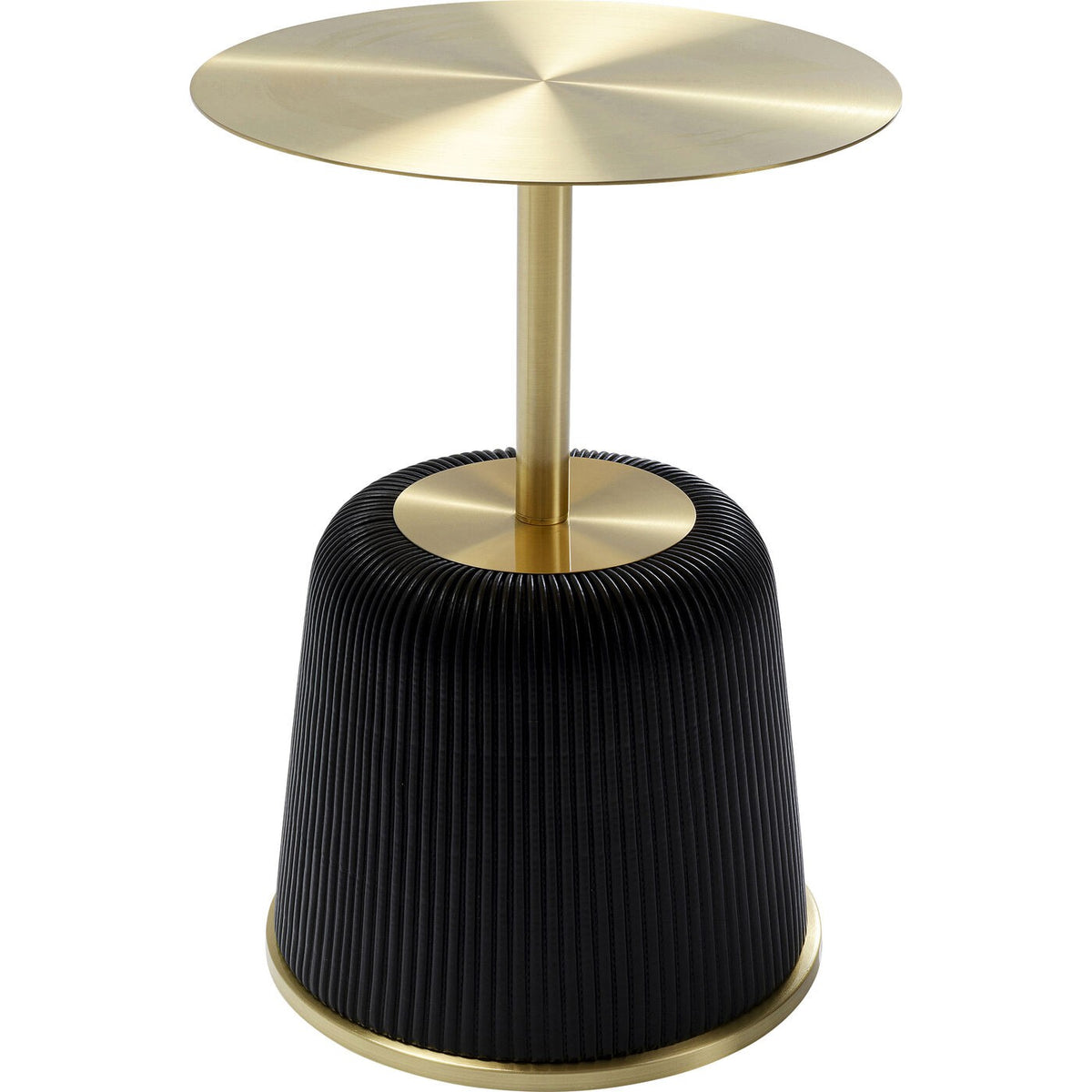 Kare Design Bijzettafel Endless Vegas zwart en goud Ø40cm