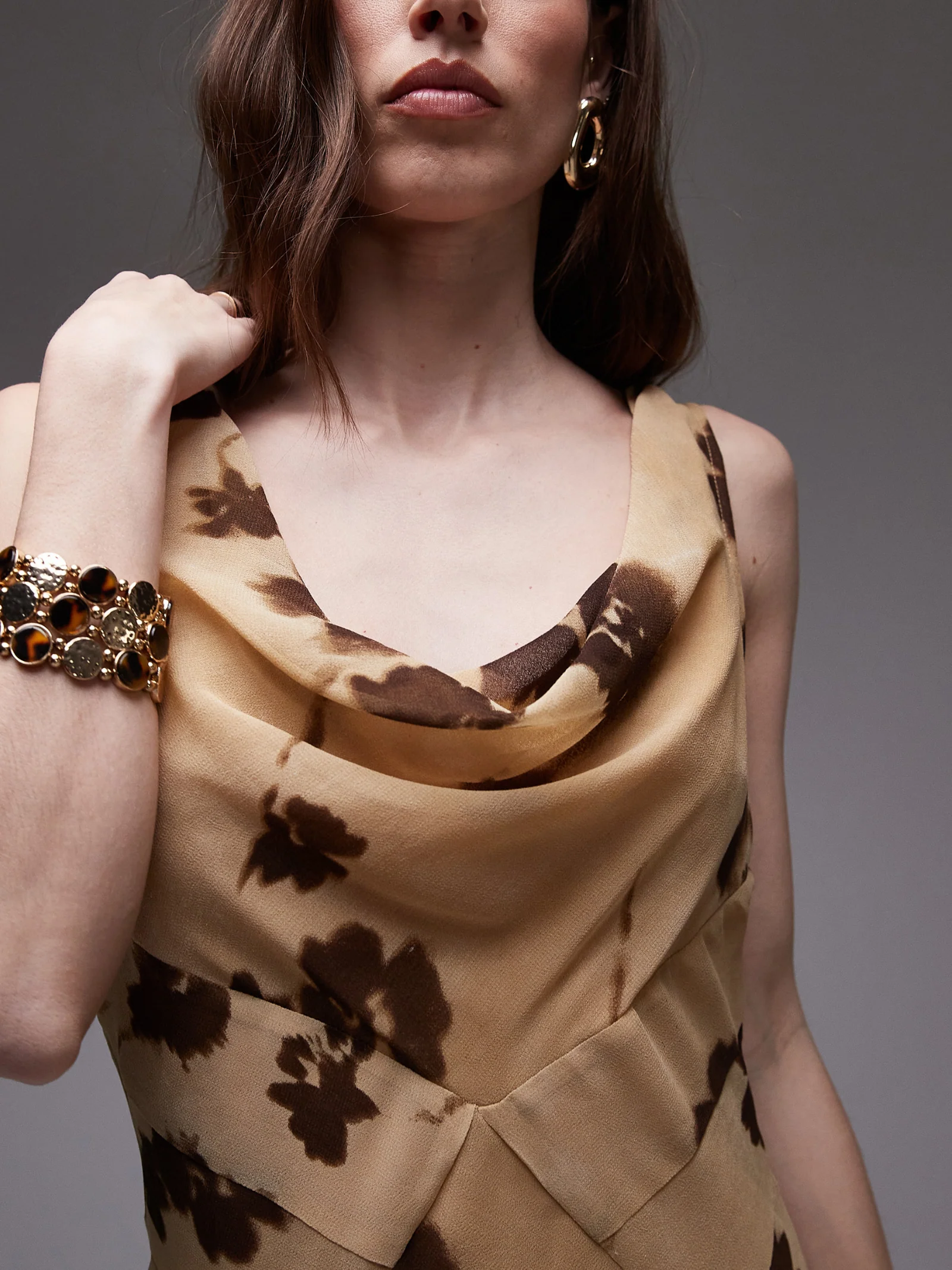 Cowl Neck Maxi Dress