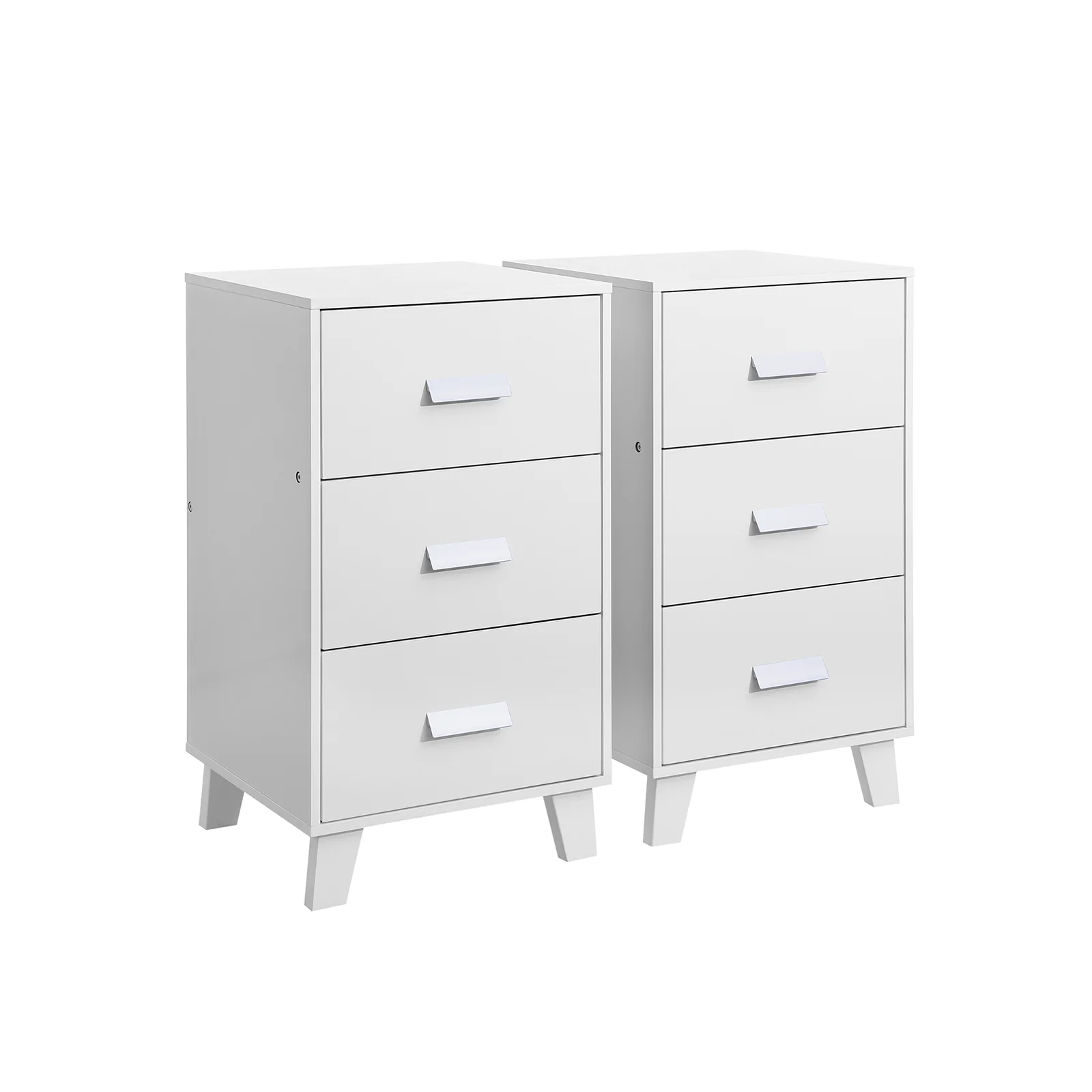 2 Tables de chevet blanc