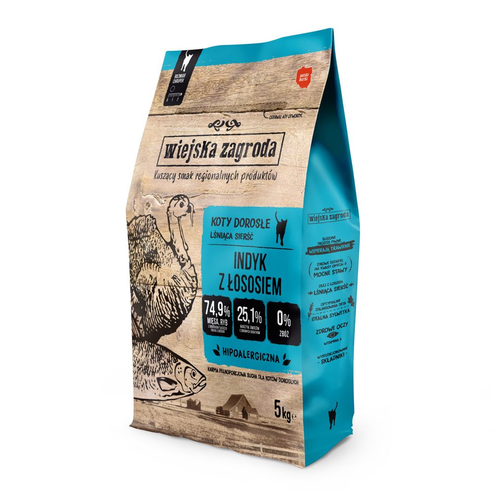 Wiejska Zagroda Cat Turkey with Salmon