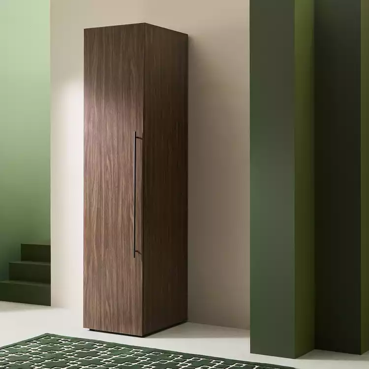 Habitat Atlas 1 Door Wardrobe - Walnut