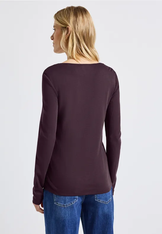 Shirt mit Carrée Ausschnitt