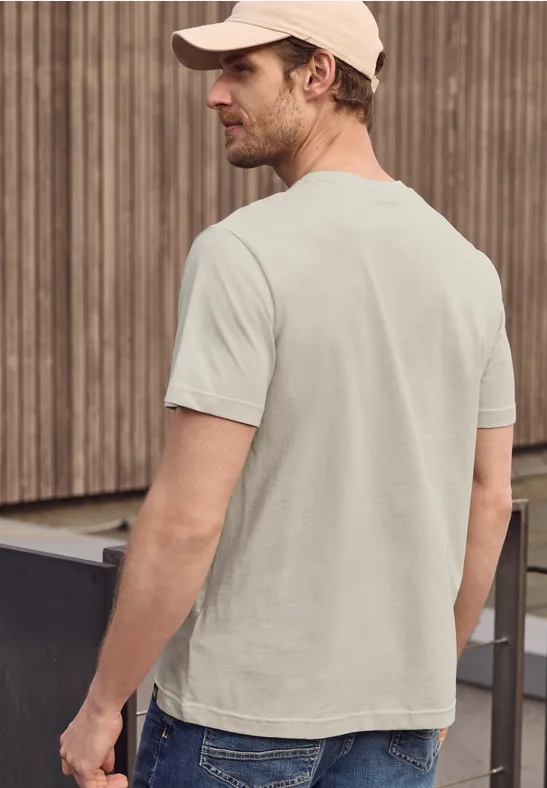 Basic T-Shirt aus reiner Baumwolle