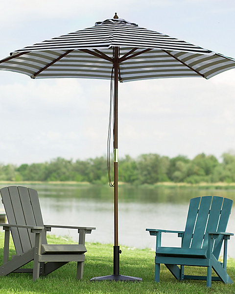 Parasol de jardin 260 cm FERENTILLO Noir