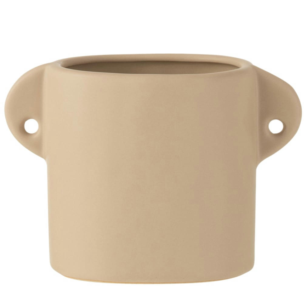 - Cache pot en céramique Beige