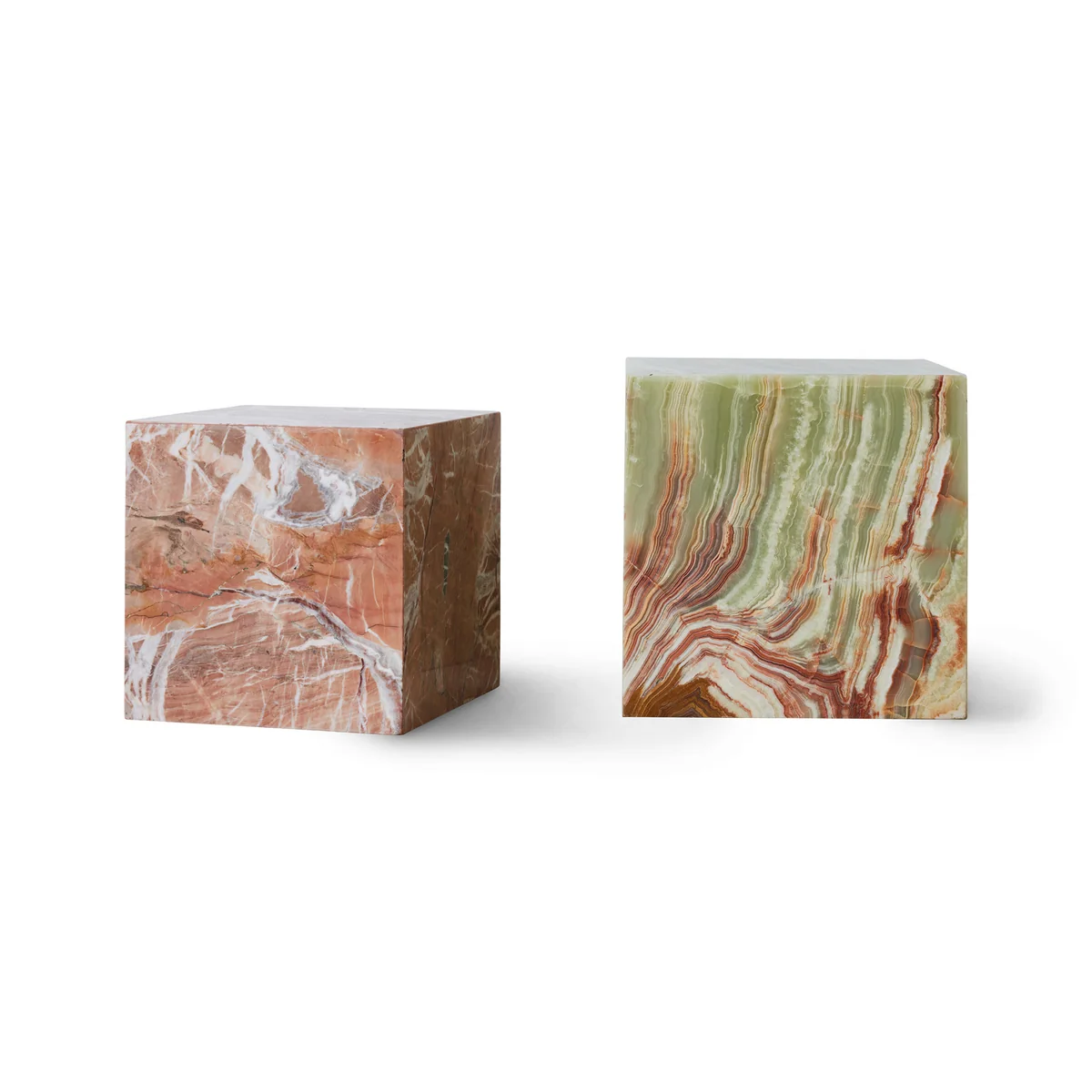 HKliving - Marble Block Table, 35 cm onyx