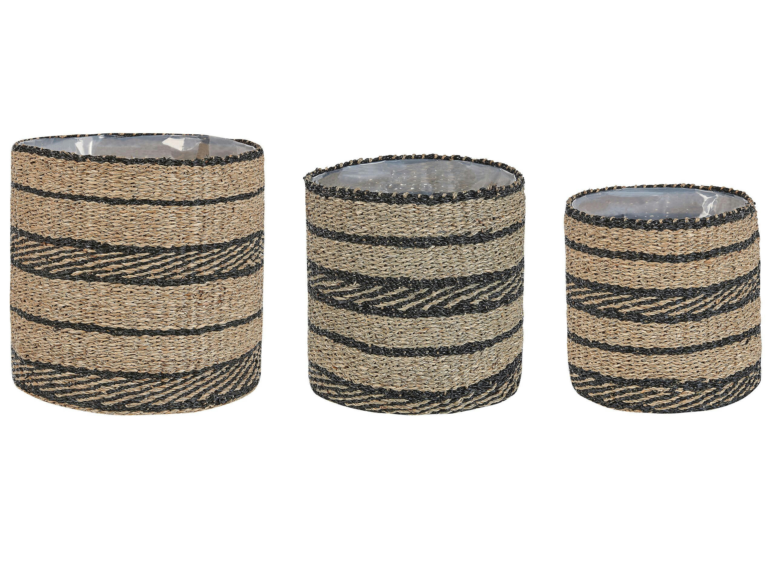 RASBORA - Cache-pot d'intérieur en bois solide beige H37 33 28